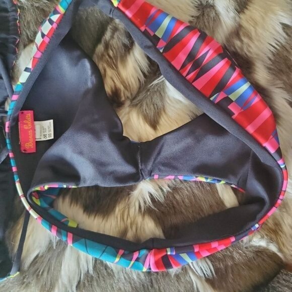 BIANCA COLETTI Womens 2 Piece Bikini Medium Geometric Retro Halter Triangle - Picture 10 of 13